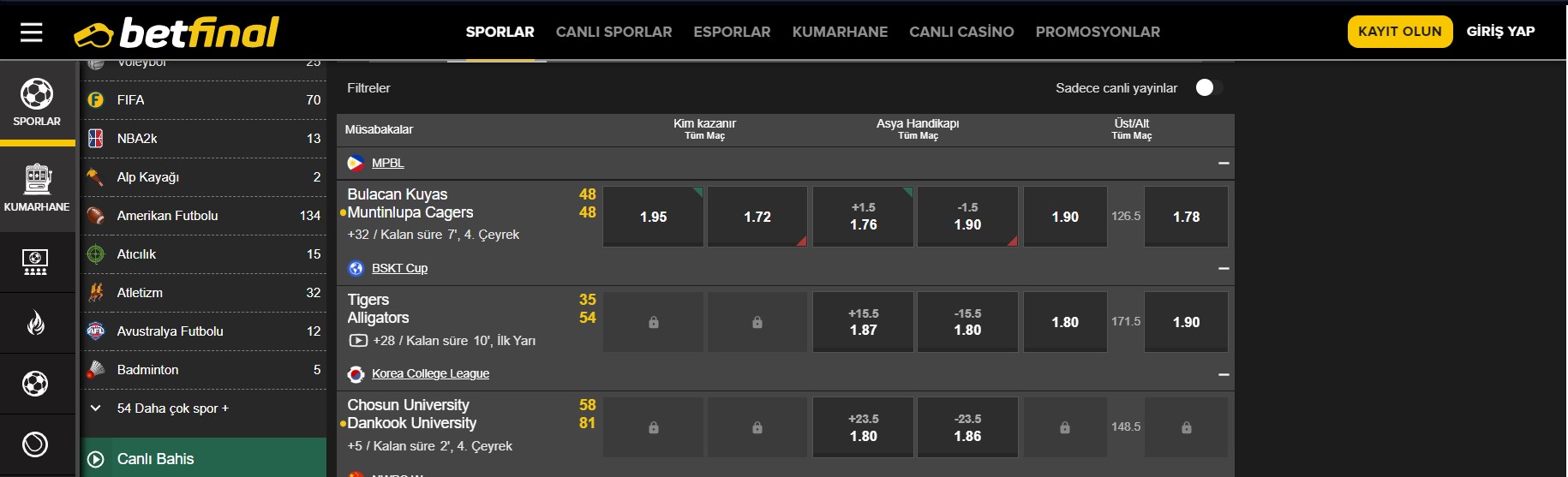 Bet Final